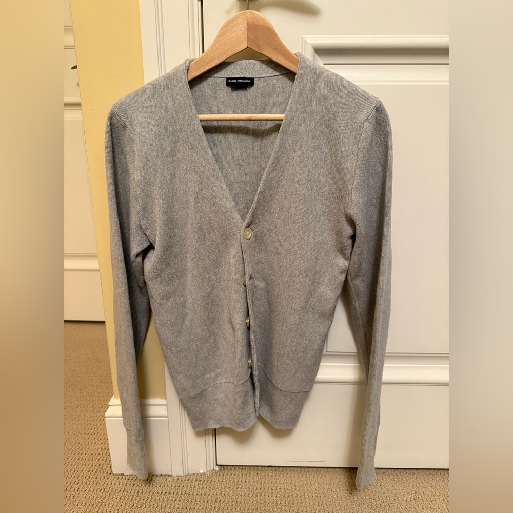 Club Monaco Men’s Cotton Cardigan XS